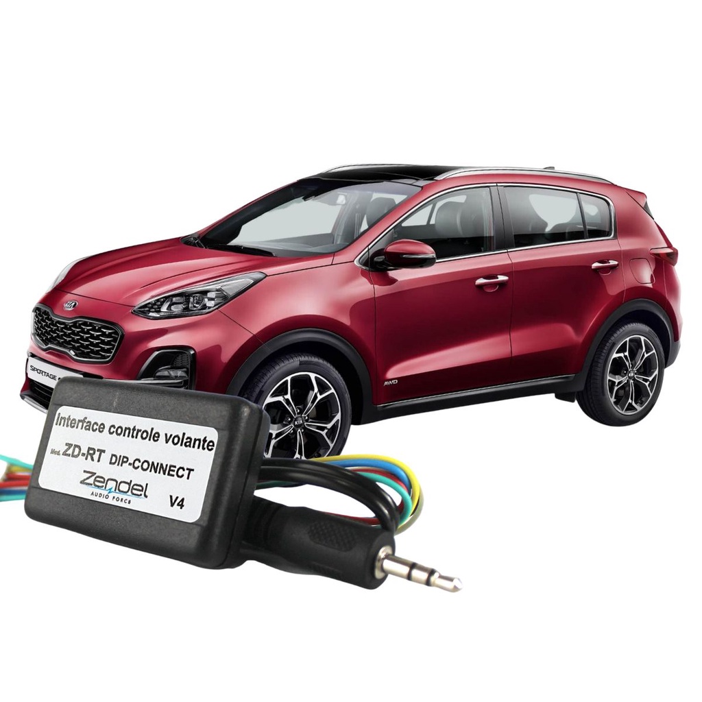 Interface Volante Sportage 11 2016 Pioneer Positron H Buster Central Controle de Som no Volante do Veículo
