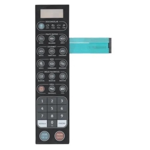 Painel Membrana Teclado Para Microondas Electrolux Eletrolux Mev41 Mev 41 Similar