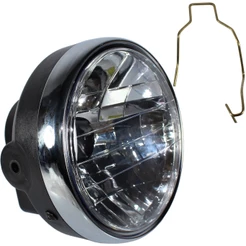 Farol completo CG125 Titan Fan 2000 a 2013 aro cromado
