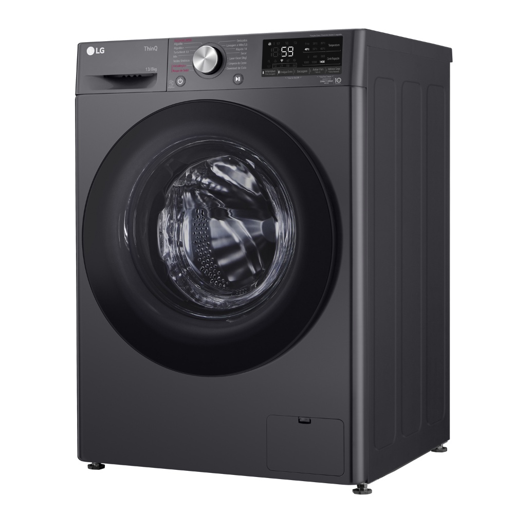 Lava e Seca Smart LG VC4 13kg Titanium com Inteligência Artificial AIDD? - CV5013BC4