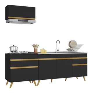 Armário de Cozinha Compacta 220cm Veneza Multimóveis V2074