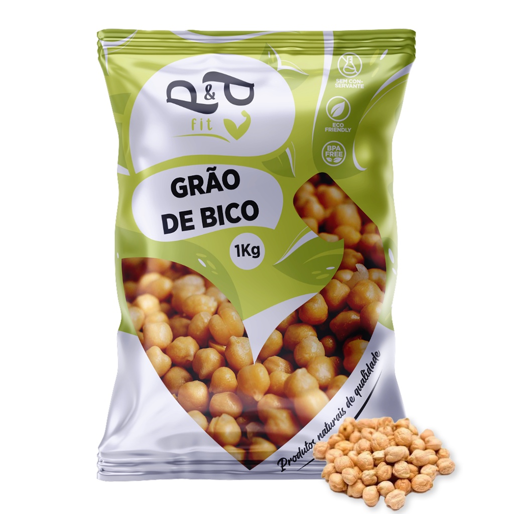 Grão de Bico 1Kg - P&P FIT em Oferta na Shopee