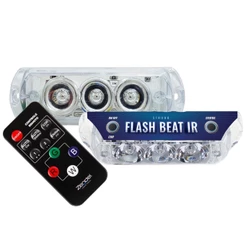Kit 2 Strobo Flash Farol Rgb Caixa Bob Sound Beat Ritmico Musica Leds Com Central Eletrônica Interna