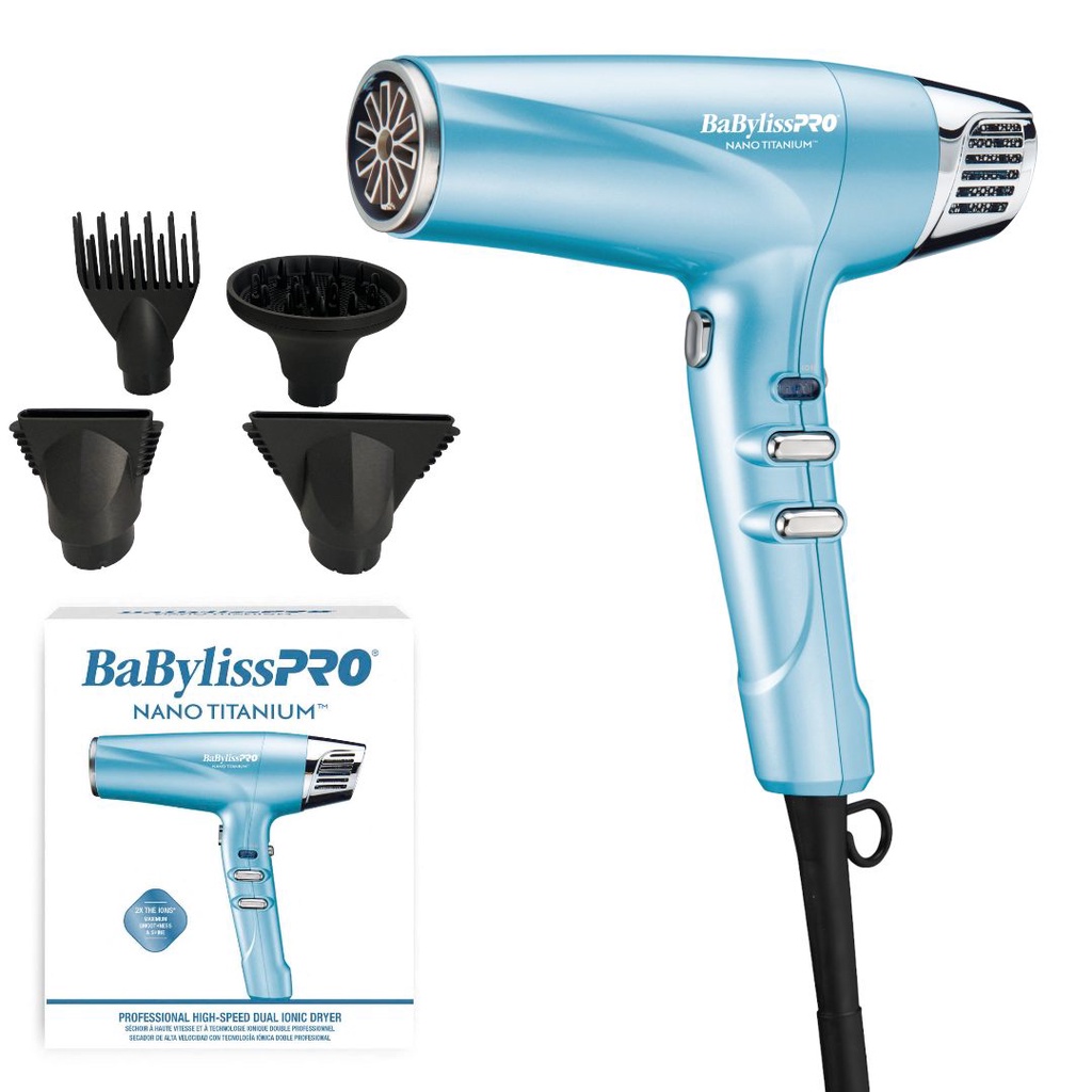 Secador Babyliss Nano Titanium Dual Ionic 1700w 127v Ou 220v