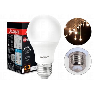 Lâmpada Led 12w Bulbo Soquete E27 Bivolt Branco Quente Avant em Oferta na Shopee