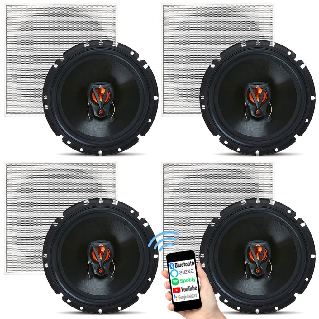 Kit Caixa De Som Ativa Bluetooth +3 Passiva Jbl Embutir Teto em Oferta na Shopee