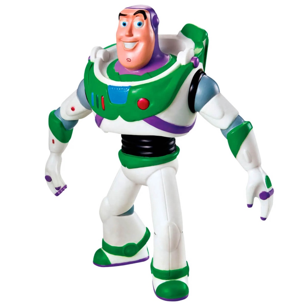 Boneco Buzz Lightyear Toy Story Articulado de Vinil Atóxico Colecionável +3 anos Líder 2589