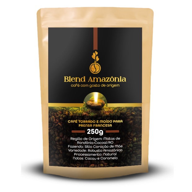 Café Especial moído para Prensa Francesa 250g - IloveCoffee Blend Amazônia