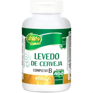 Levedo de Cerveja Unilife 400 comprimidos de 450mg Unilife