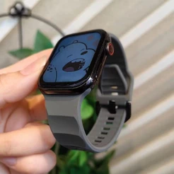 Pulseira Esportiva De Silicone Macio Para Apple Watch Band 10 42MM 46MM 9 Ultra 8 SE 7 Série 49MM 45MM 44MM 41MM 40MM iW