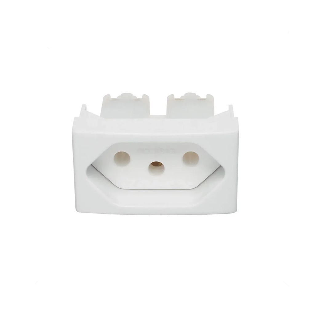 Modulo Tomada Branca 10A Lunare PRM4721 - 10 Peças