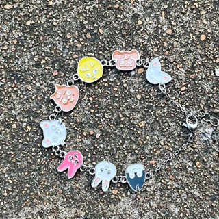 Kpop Idol Stray Kids Alloy Metal Drop Oil Charms Bracelet STAY Colecionar Jóias De Moda Bonitas em Oferta na Shopee