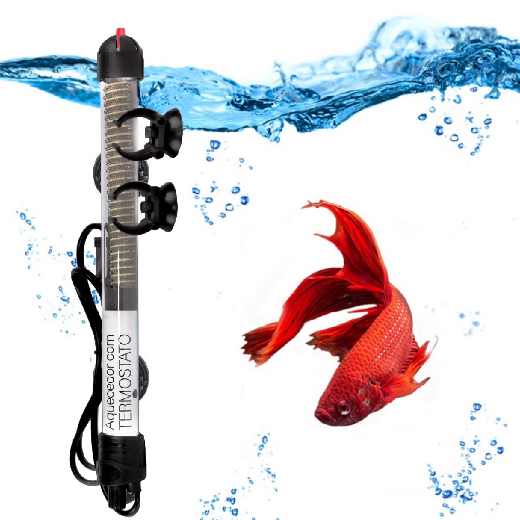 Termostato Com Aquecedor AquaTank para aquários De até 25L Hobby 25w Original