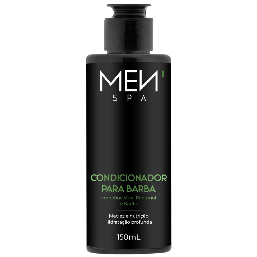 Condicionador Para Barba com Aloe Vera e Pantenol - Maciez e Hidratação 150mL Menspa