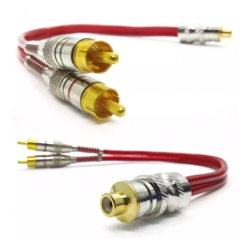 Cabo Y Technoise 2 Macho/1 Fêmea Serie 400 Vermelho em Oferta na Shopee