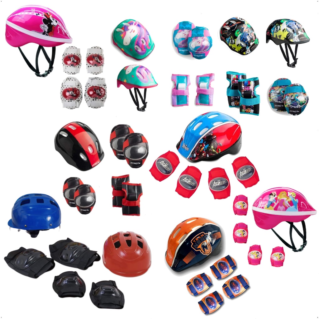 Kit de Proteção Infantil Capacete Joelheira Cotoveleira em Oferta na Shopee