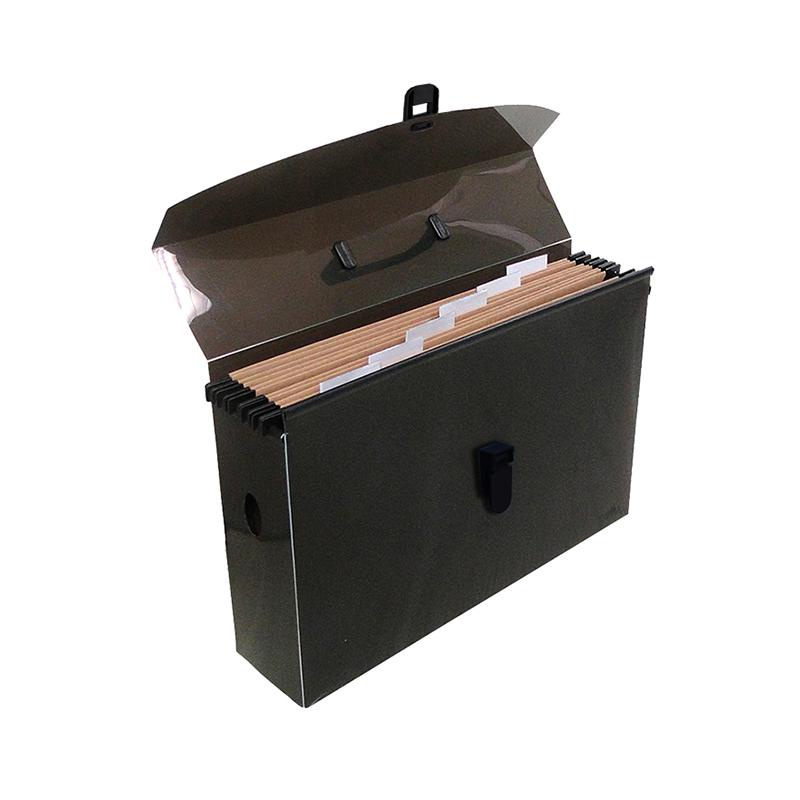 Maleta arquivo slim Dellosmile fumê 2160I 6 pastas susp Dello em Oferta na Shopee