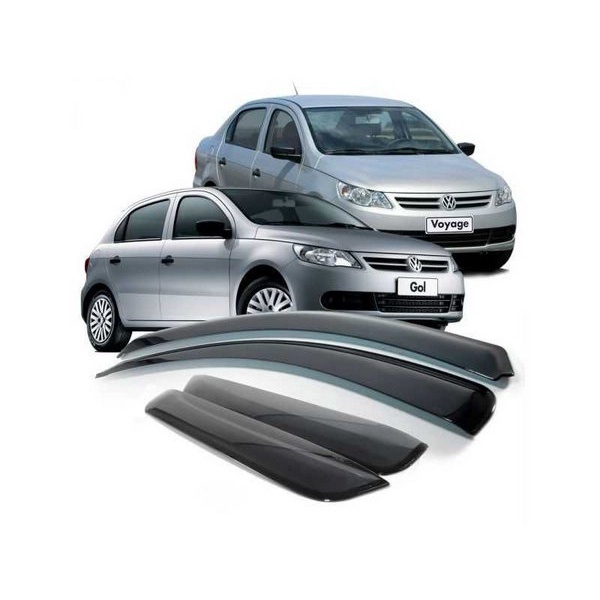 CALHA CHUVA VOLKS GOL G5 G6 G7 2008 2009 2010 2011 2012 2013 2014 2015 2016 2017 2018 2019 2020 4 PORTAS 30.007A