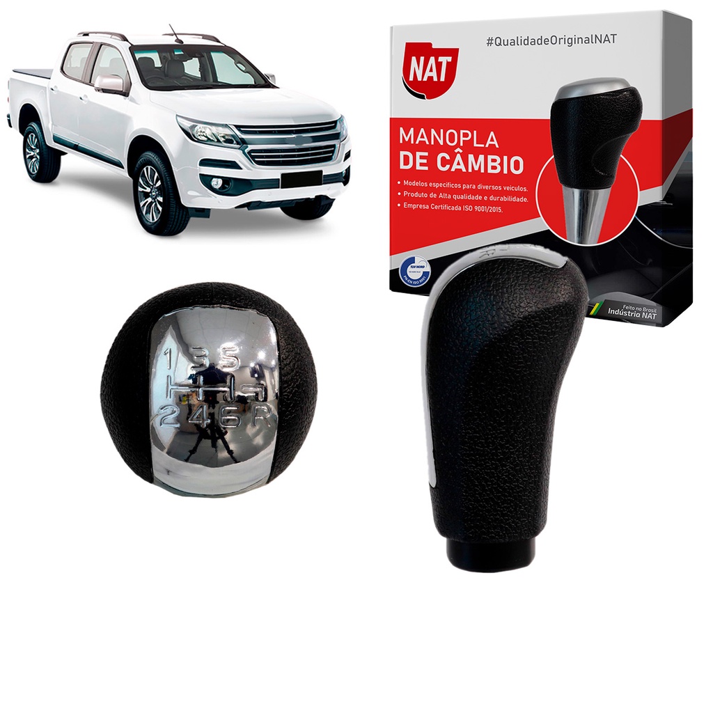 Manopla de Câmbio Chevrolet S-10 Ano 2012 Até 2018 em Oferta na Shopee