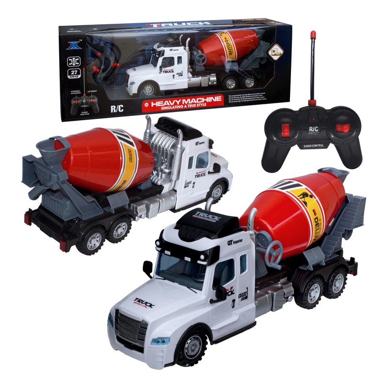 Caminhão Betoneira Controle Remoto Som Do Motor Farol Seta em Oferta na Shopee