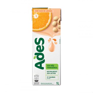Bebida à Base de Soja Sabor Laranja Ades 1 Litro