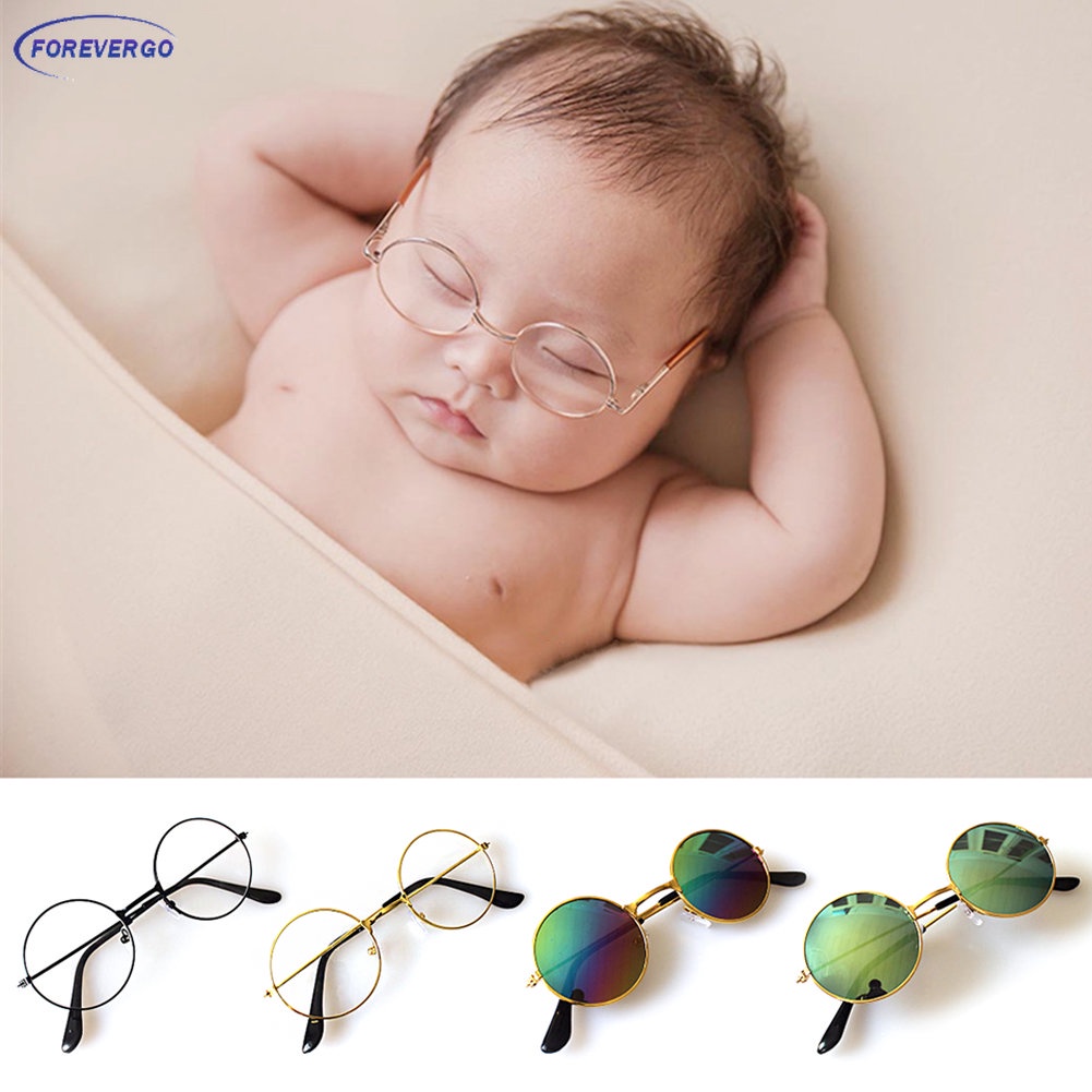 RE Óculos Para Bebês Recém-Nascidos Adereços Fotográficos Boy Gentleman Mini Sunglasses Photo Studio Propulsor Fotográfico