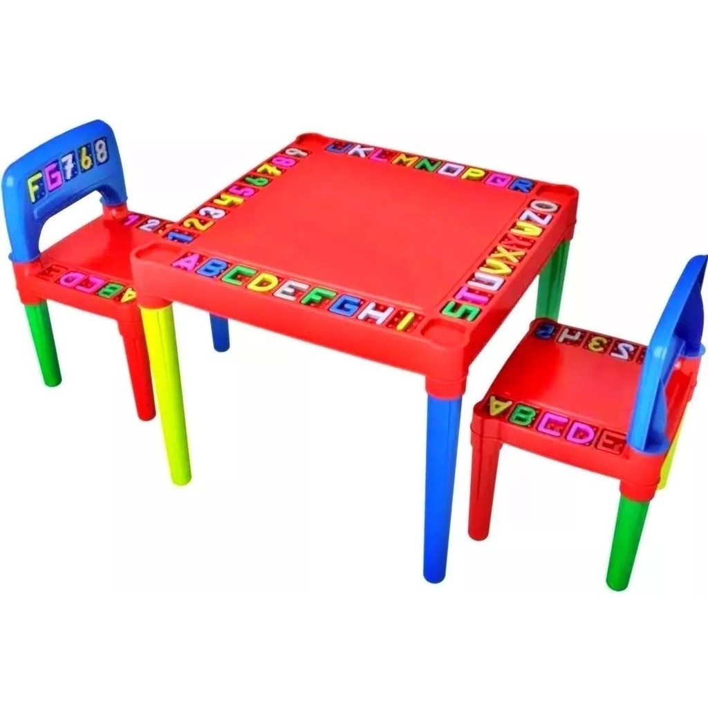 Mesa Mesinha Didatica Infantil Com 2 Cadeiras