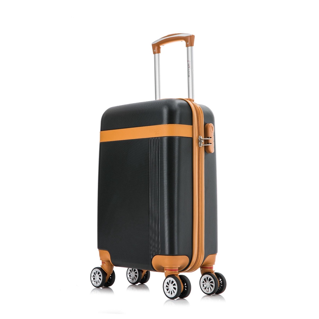 Mala de viagem pequena de bordo Bruges Swiss Move Preta em Oferta na Shopee