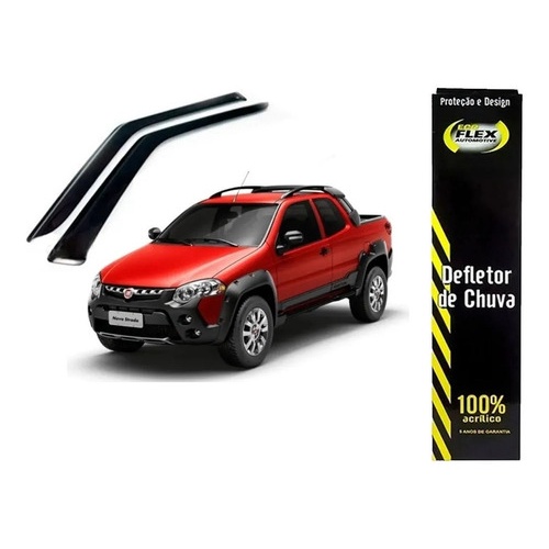 Defletor Calha de Chuva Strada 2013 a 2019 3 Portas Ecoflex