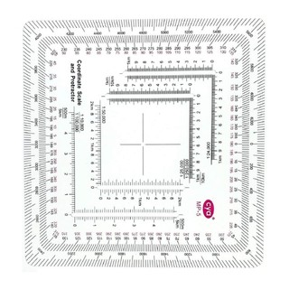 Leitor MGRS De Transferidores De Escala De Mapa Flexível Topográfico Superior Para Medição De Engenharia De Arquitetura