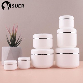 SUEBR 20ml ~ 250ml Estojos De Embalagem De Cosméticos Viagem Recarregáveis Com Tampas Frascos De Amostra Vazios Maquiagem