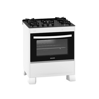 Fogão Suggar Neo Max 5 Bocas Mesa de Vidro Bivolt FGV503BR/FGV503PT/FGV503IX