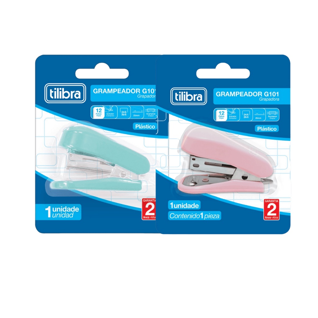 Grampeador 12 Folhas Mini Com Extrator - Tilibra em Oferta na Shopee