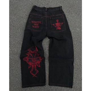 Jeans Gótico Vintage Americano Impressão Gótica Mulher Y2K Nova Rua Hip Hop Tendência Baggy Casal Harajuku Joker Slouchy