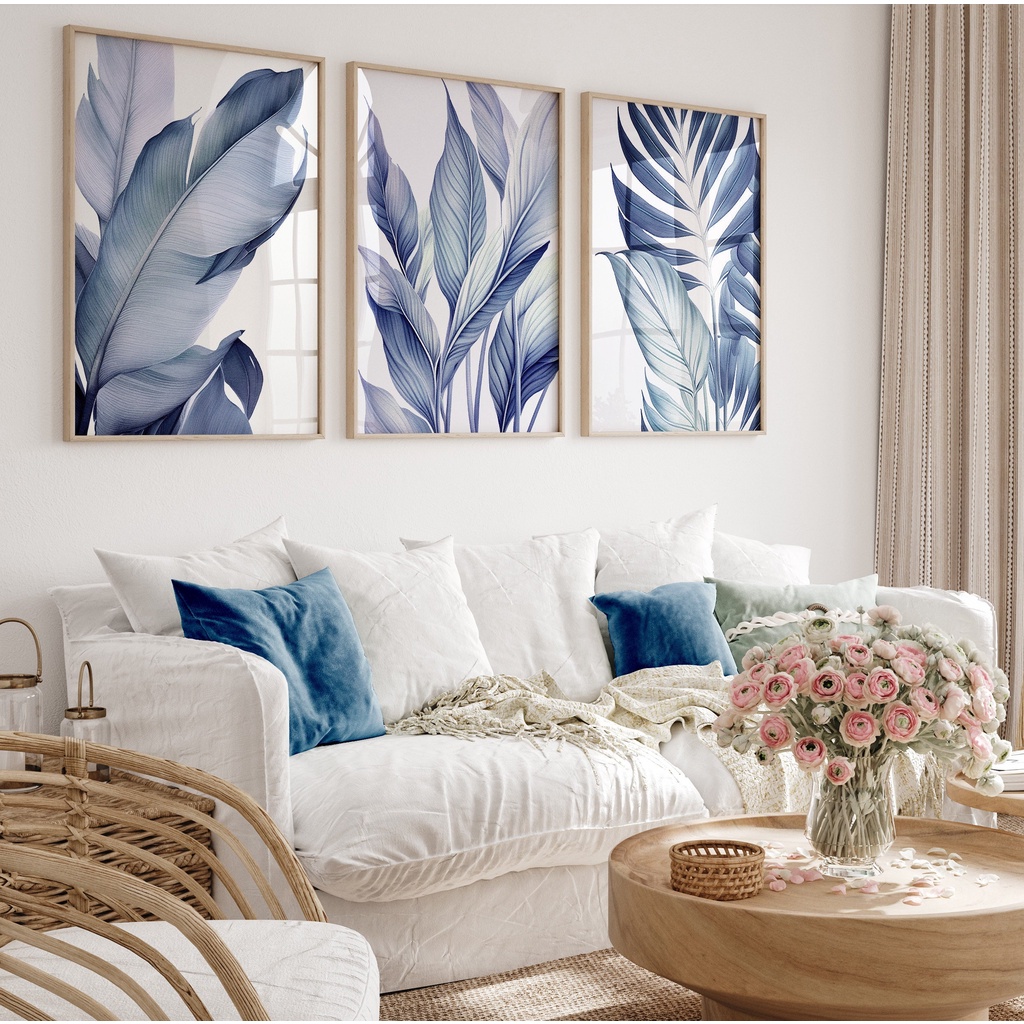 Quadro Decorativo Folhas Tropical Botânico minimalista , decoração casa Quadro Decorativo Tropical Folhas Minimalista tamanho grande Decoração para sala casa cozinha quarto Quadro decorativo abstrata Moderno Decoração Folhas Retro arte #24