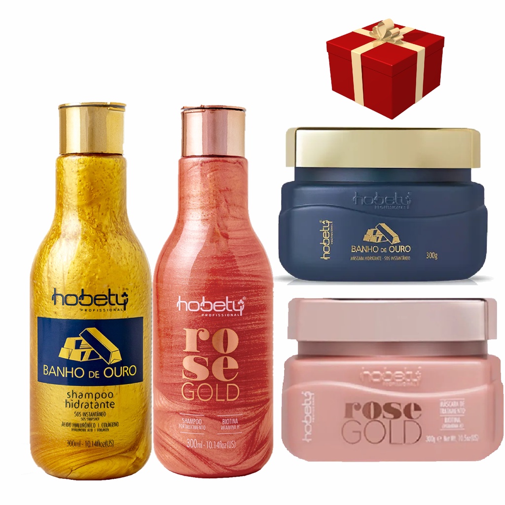 Hobety Banho De Ouro e Rose Gold Hobety 4 Produto Cronograma