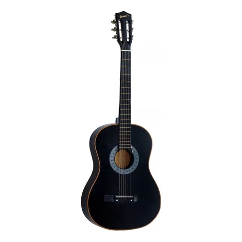 Imagem Violão Musical Para Iniciantes Acústico Queen's Preto Cordas de Nylon