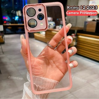 Redmi 12 2023 Proteção Da Lente Galvanizada Câmera Caixa Transparente Macia Para Redmi12 Nota 12 Nota12 Pro 12Pro + 12s 4G 5G 2023 Capa Traseira De Silicone Telefone À Prova De Choque