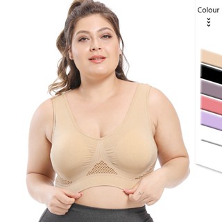 Sutiã feminino sem costura, sutiã de push-up plus size, sutiã esportivo confortável, descubra novamente sutiã de beleza de cueca grande