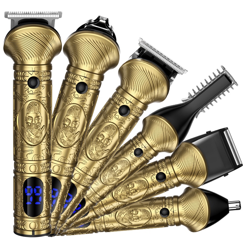 6 em 1 clipper de cabelo Novo cortador de cabelo multi-funcional com mudança de cabeça Aparador de cabelo para barbear barbear barbear barbear barbear barbear barbear barbear barbear barbear barbear barbear barbear barbear barbear barbear barbear barbear