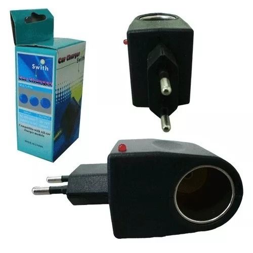 Tomada Adaptador 12v Veicular Isqueiro Carro casa Conector Carregador