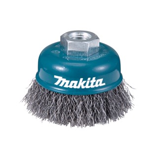 Escova de Aço Tipo Copo 60mm M14 Fio Ondulado 0.3mm D-24072 Makita