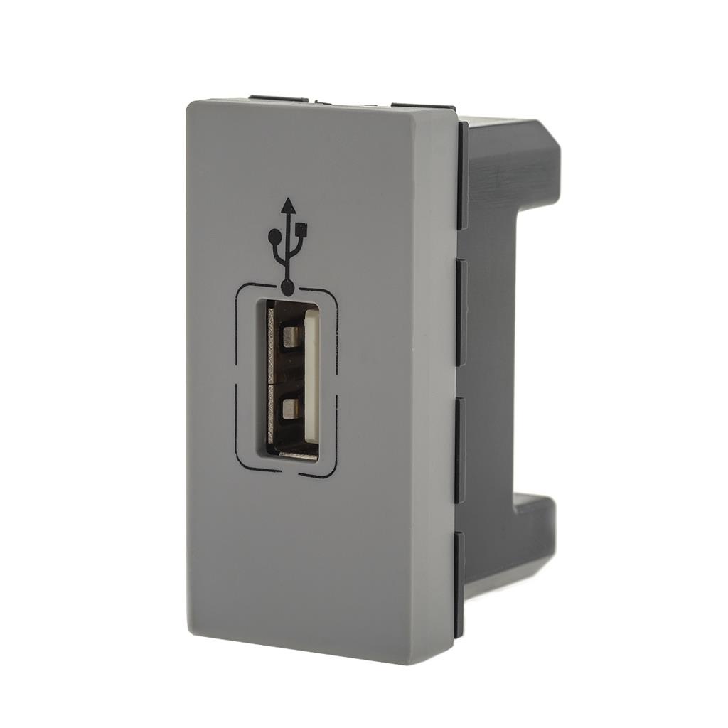 Modulo Tomada 1 Usb Dados Cinza 1 Posto Pialplus+ - Home Appliances