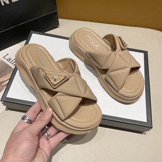Sandálias Romanas Estilo Fada Femininas Plataforma de Estilo Grosso Muffin 2023 Novo Estilo Cruzado de Verão Estudantes Influenciadores Tudo...