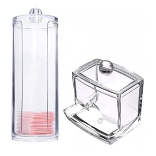 Kit Porta Algodão Em Disco E Porta Cotonete
