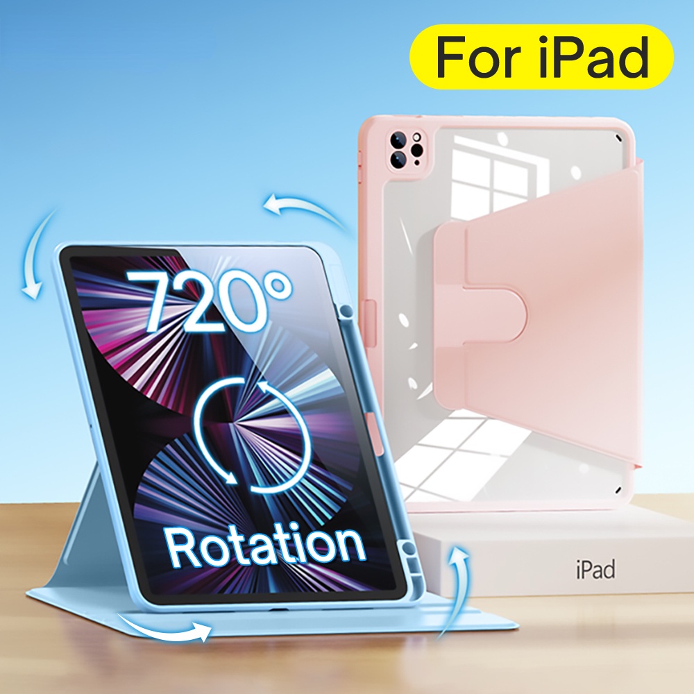 360 ° Capa De Rotação Para 2022 iPad Air 5/4 10,9 Case Pro 11 2020 2021 10 10,9 2 9,7 2018 Mini 6 8,3 Em 2019 10,2 7/8/9 2022 10a Geração Do Suporte