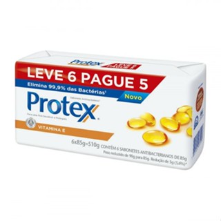 Sabonete em Barra Corporal Protex Vitamina E 85g Leve 6 e Pague 5