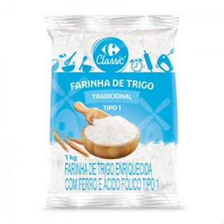 Farinha de Trigo Carrefour Classic 1 kg