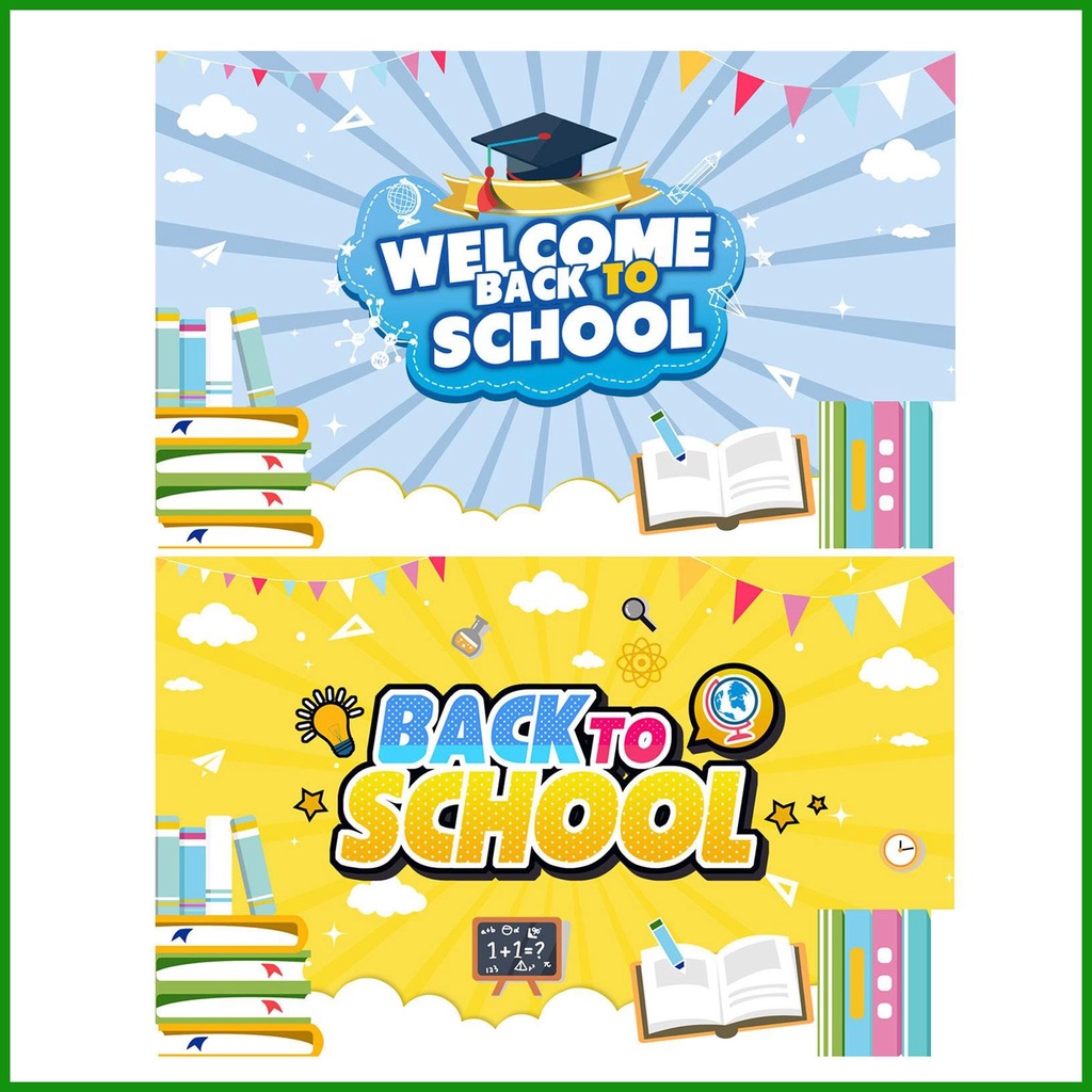 Bem-Vindo Back to School Backdrop Bandeira Decorativa De Boas Vindas Banner Oxford Cloth tongm tongmy À Prova D'água