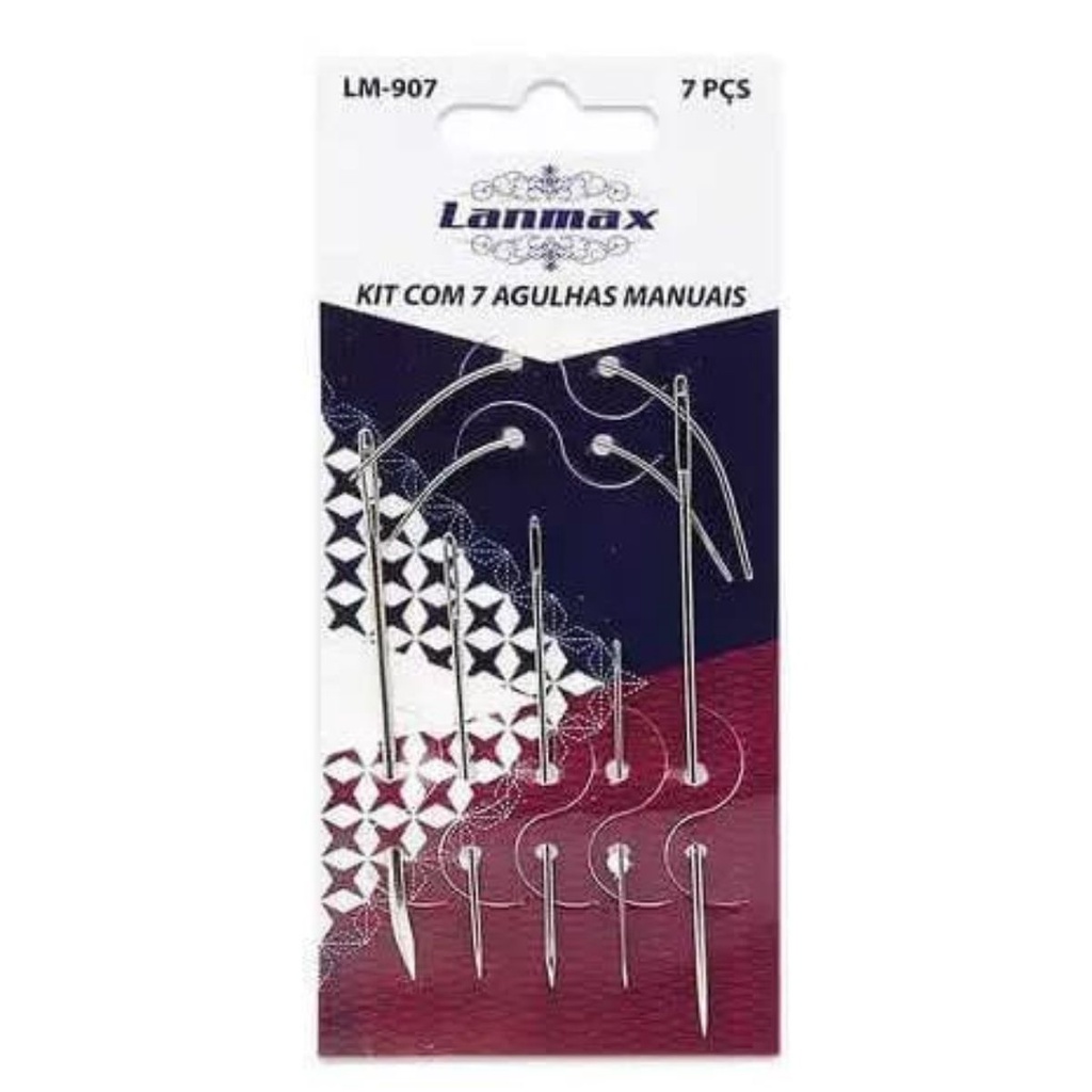 Kit 7 Agulhas Manuais Lanmax LM-907
